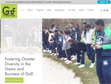 Tablet Screenshot of golfmyfuturemygame.org